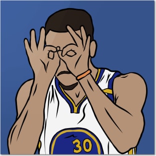 Steph Curry 3 Point Goggles Posters and Art